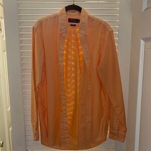 Polo by Ralph Lauren Men's Kona Orange Oxford Long Sleeve Shirt